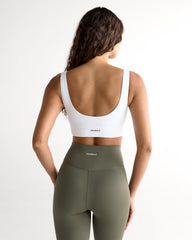Ultimate V-Neck Bra - White