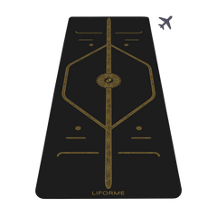 Liforme Black & Gold Travel Yoga Mat