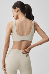 Alosoft Center Stage Bra - Oatmeal Heather