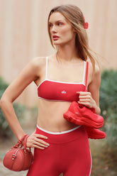 Airlift Charger Bra - Bright Red/White