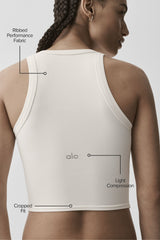 Goddess Ribbed Go-To Tank - Ivory